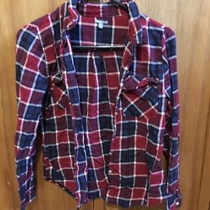 Flannel button up shirt